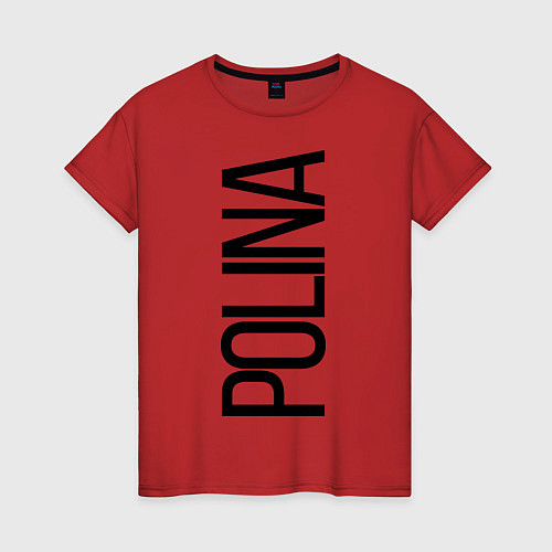 Женская футболка Полина / Красный – фото 1