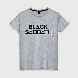 Футболка хлопковая женская Black Sabbath, цвет: меланж