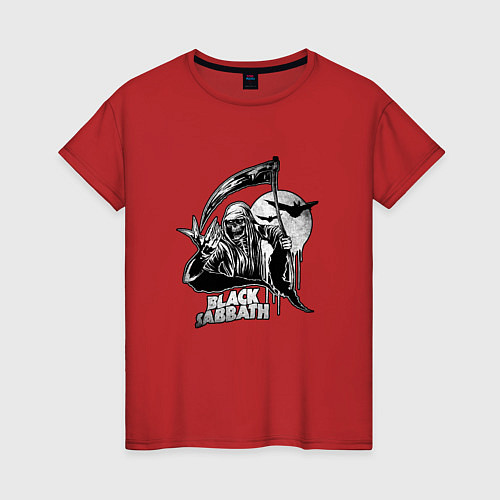 Женская футболка Black Sabbath: Grim Reaper / Красный – фото 1
