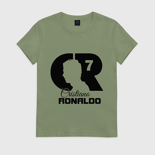 Женская футболка CR Ronaldo 07 / Авокадо – фото 1