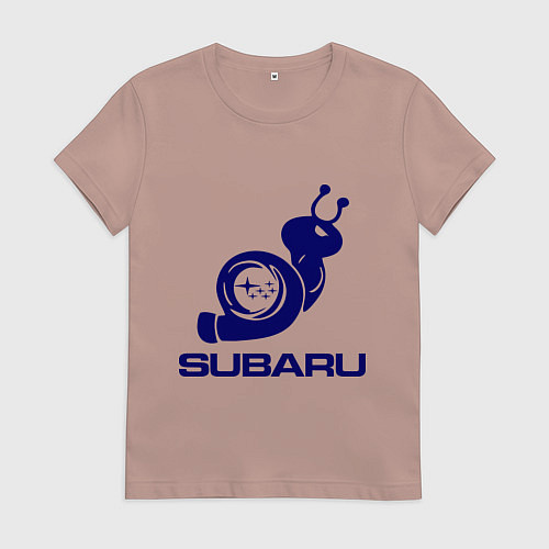 Женская футболка Subaru / Пыльно-розовый – фото 1