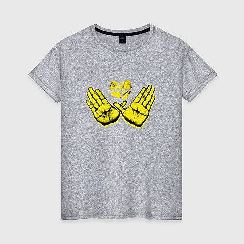 Женская футболка Wu-Tang Hands / Меланж – фото 1