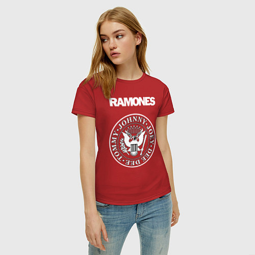 Женская футболка Ramones / Красный – фото 3