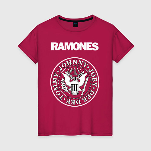 Женская футболка Ramones / Маджента – фото 1