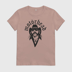 Футболка хлопковая женская Motorhead Rocker, цвет: пыльно-розовый