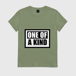 Футболка хлопковая женская One of a kind, цвет: авокадо