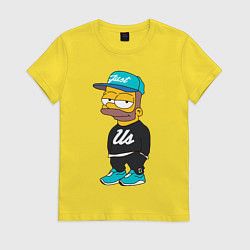 Футболка хлопковая женская Bart Just Us, цвет: желтый