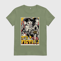 Футболка хлопковая женская Pulp Fiction Stories, цвет: авокадо