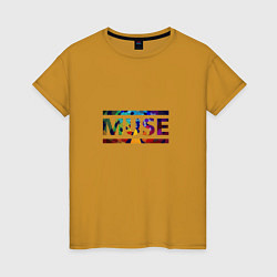 Футболка хлопковая женская Muse Colour, цвет: горчичный
