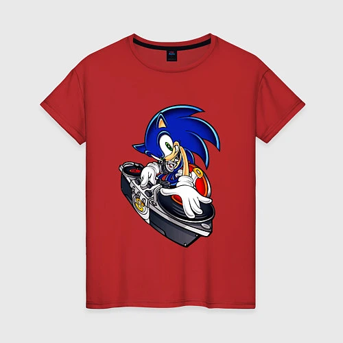 Женская футболка Sonic / Красный – фото 1