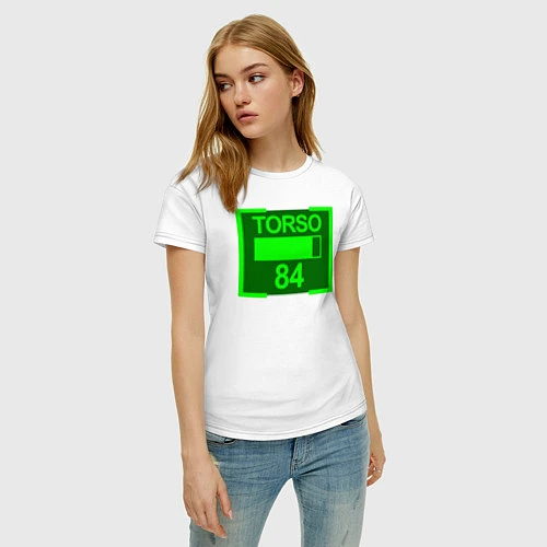 Женская футболка Torso 84 / Белый – фото 3