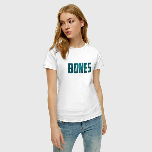 Женская футболка Bones / Белый – фото 3