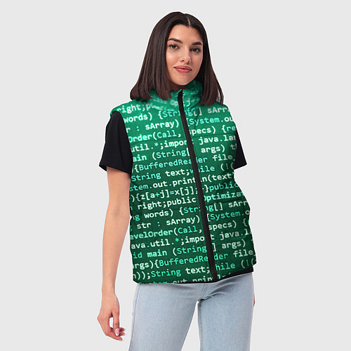 Женский жилет Программирование 8 / 3D-Черный – фото 3