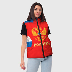 Женский жилет Сборная РФ: домашняя форма, цвет: 3D-светло-серый — фото 2