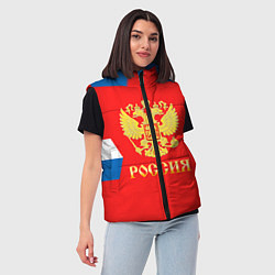 Женский жилет Сборная РФ: #91 TARASENKO, цвет: 3D-красный — фото 2
