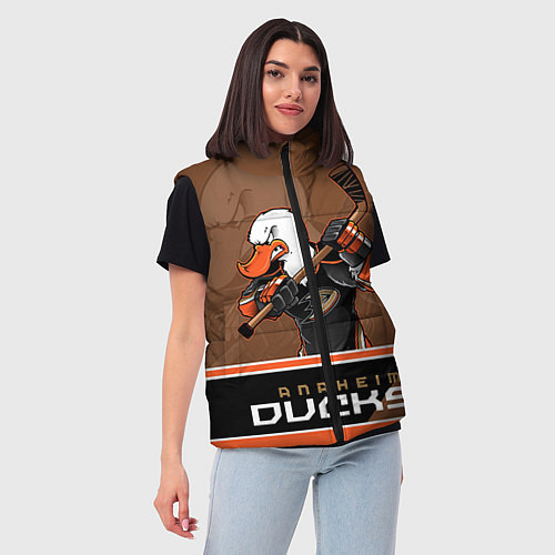 Женский жилет Anaheim Ducks / 3D-Красный – фото 3
