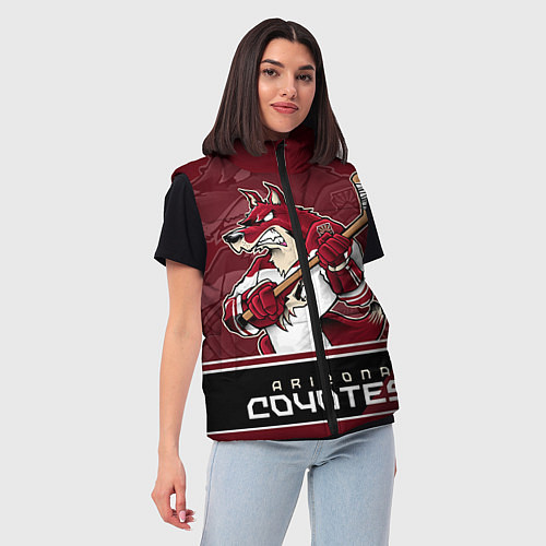 Женский жилет Arizona Coyotes / 3D-Черный – фото 3