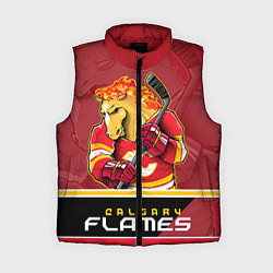 Женский жилет Calgary Flames, цвет: 3D-красный