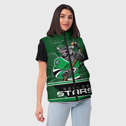 Женский жилет Dallas Stars / 3D-Светло-серый – фото 3