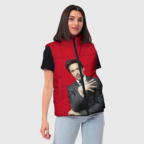 Женский жилет Дауни младший / 3D-Черный – фото 3