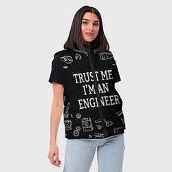 Женский жилет Строитель 13, цвет: 3D-красный — фото 2