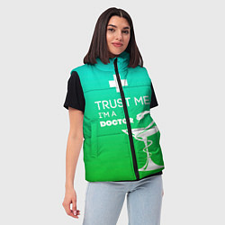 Женский жилет Trust me, i'm a doctor, цвет: 3D-черный — фото 2