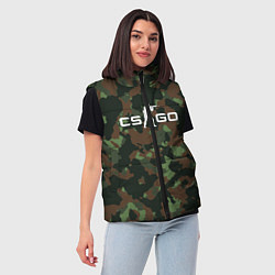 Женский жилет CS GO: Dark Forest, цвет: 3D-красный — фото 2