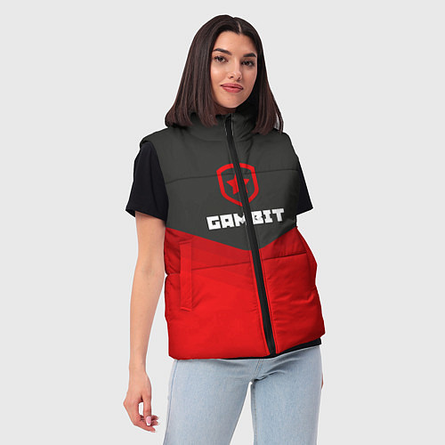 Женский жилет Gambit Gaming Uniform / 3D-Красный – фото 3
