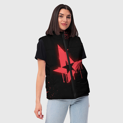 Женский жилет Astralis: Black collection / 3D-Черный – фото 3