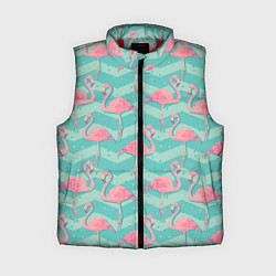 Женский жилет Flamingo Pattern, цвет: 3D-красный