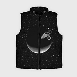 Женский жилет Астронавт байкер, цвет: 3D-светло-серый