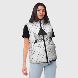 Женский жилет Взгляд кота, цвет: 3D-красный — фото 2