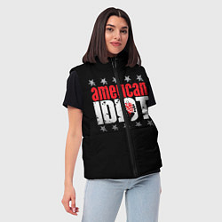 Женский жилет Green Day: American idiot, цвет: 3D-красный — фото 2
