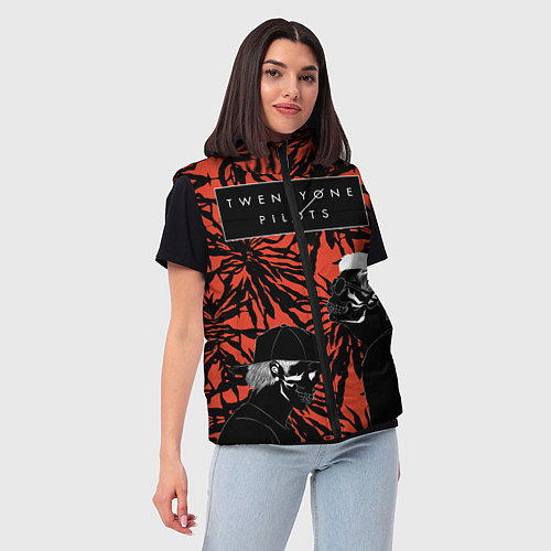 Женский жилет Twenty One Pilots / 3D-Красный – фото 3