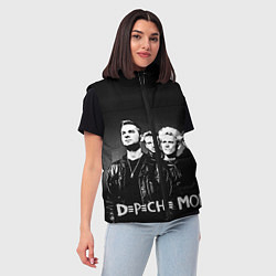Женский жилет Depeche Mode: mono, цвет: 3D-черный — фото 2