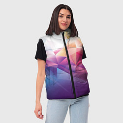 Женский жилет Абстракция, цвет: 3D-красный — фото 2