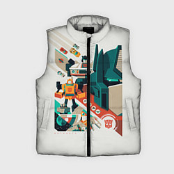 Женский жилет Transformers City, цвет: 3D-светло-серый