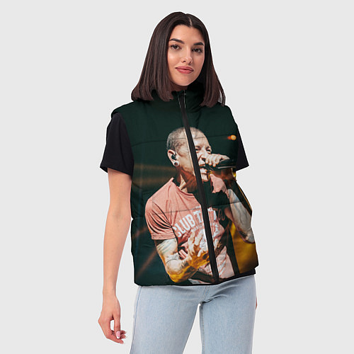 Женский жилет Честер Беннингтон / 3D-Светло-серый – фото 3