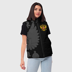 Женский жилет Russia - Black collection, цвет: 3D-черный — фото 2