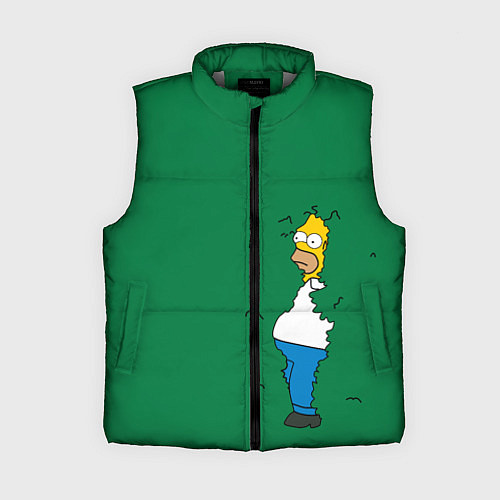 Женский жилет Гомер в кустах / 3D-Светло-серый – фото 1