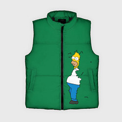 Женский жилет Гомер в кустах, цвет: 3D-черный