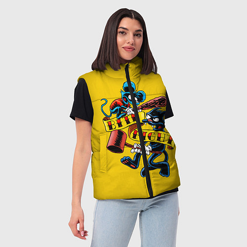 Женский жилет Bite Fight / 3D-Красный – фото 3