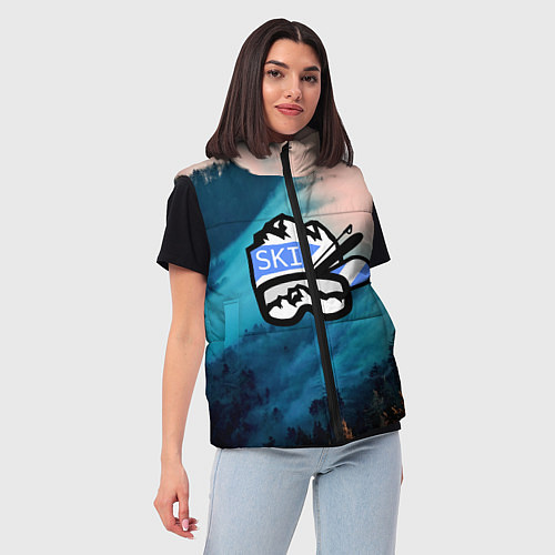 Женский жилет SKI / 3D-Светло-серый – фото 3