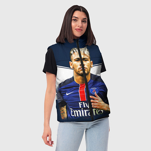 Женский жилет Neymar: Fly Emirates / 3D-Светло-серый – фото 3