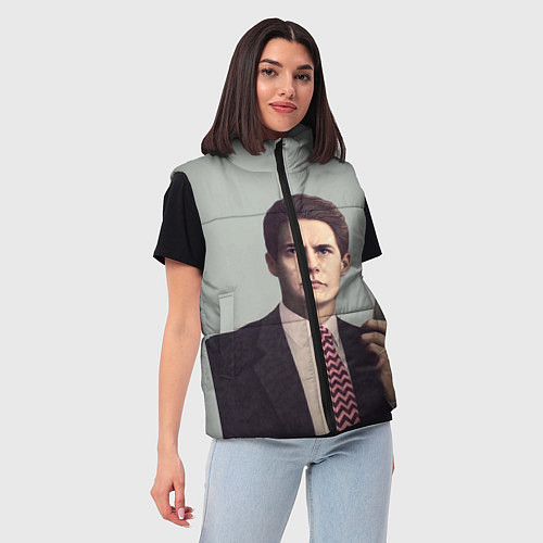 Женский жилет Агент Купер / 3D-Красный – фото 3