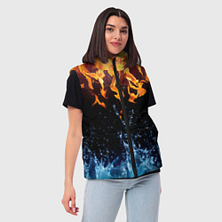 Женский жилет Две стихии, цвет: 3D-черный — фото 2