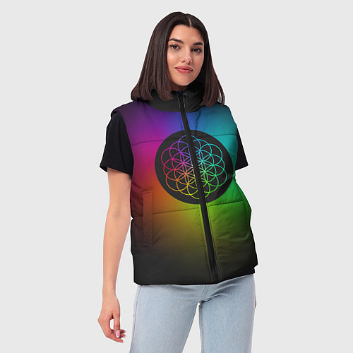 Женский жилет Coldplay Colour / 3D-Светло-серый – фото 3