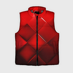 Женский жилет Red squares, цвет: 3D-светло-серый