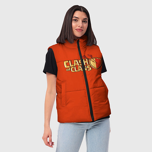 Женский жилет Clash of Clans / 3D-Светло-серый – фото 3