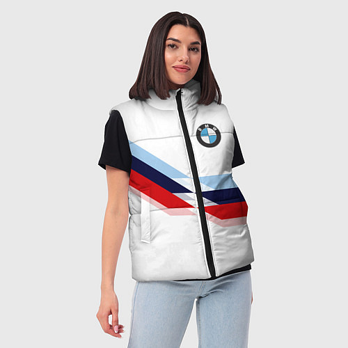 Женский жилет BMW БМВ WHITE / 3D-Светло-серый – фото 3